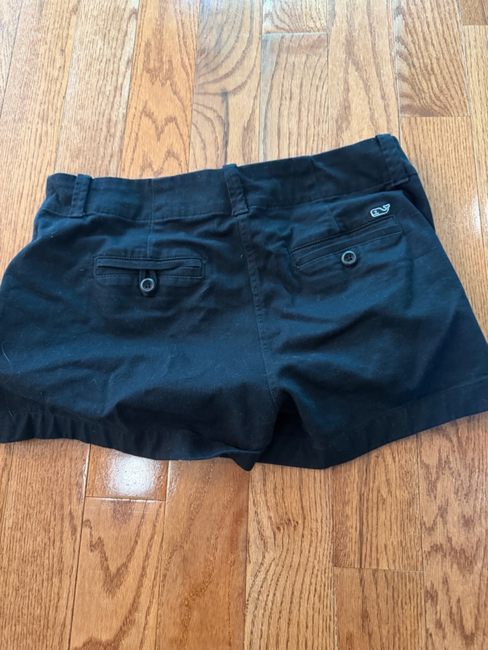 Vineyard Vines Black High-Rise Cotton-Blend Women's Shorts